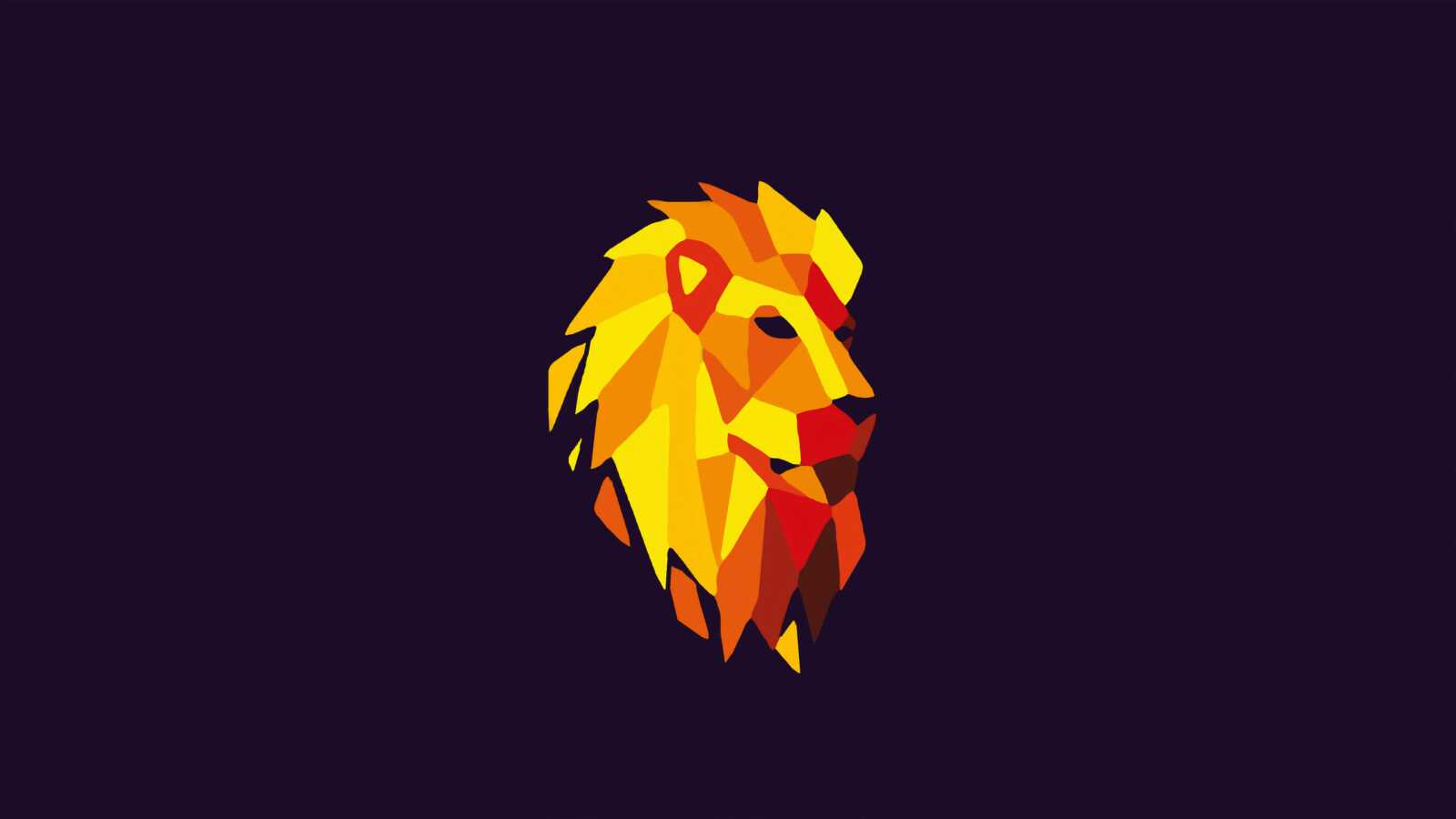Low-Poly Lion Head