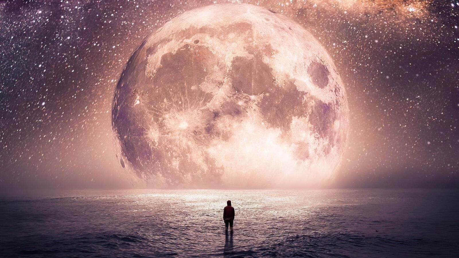 Desktop 4K Moon - AMOLED Moon & Lunar Void