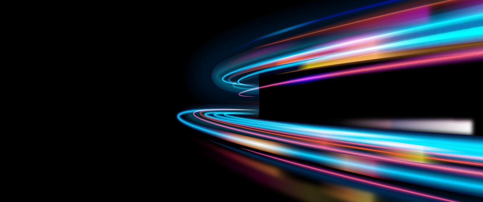 Neon Light Streaks