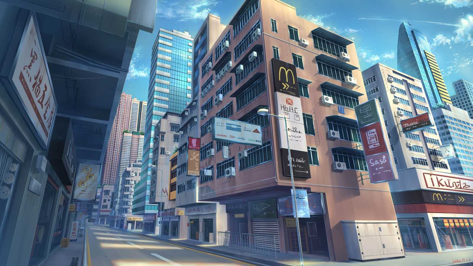 Desktop Hd Anime City - Anime City