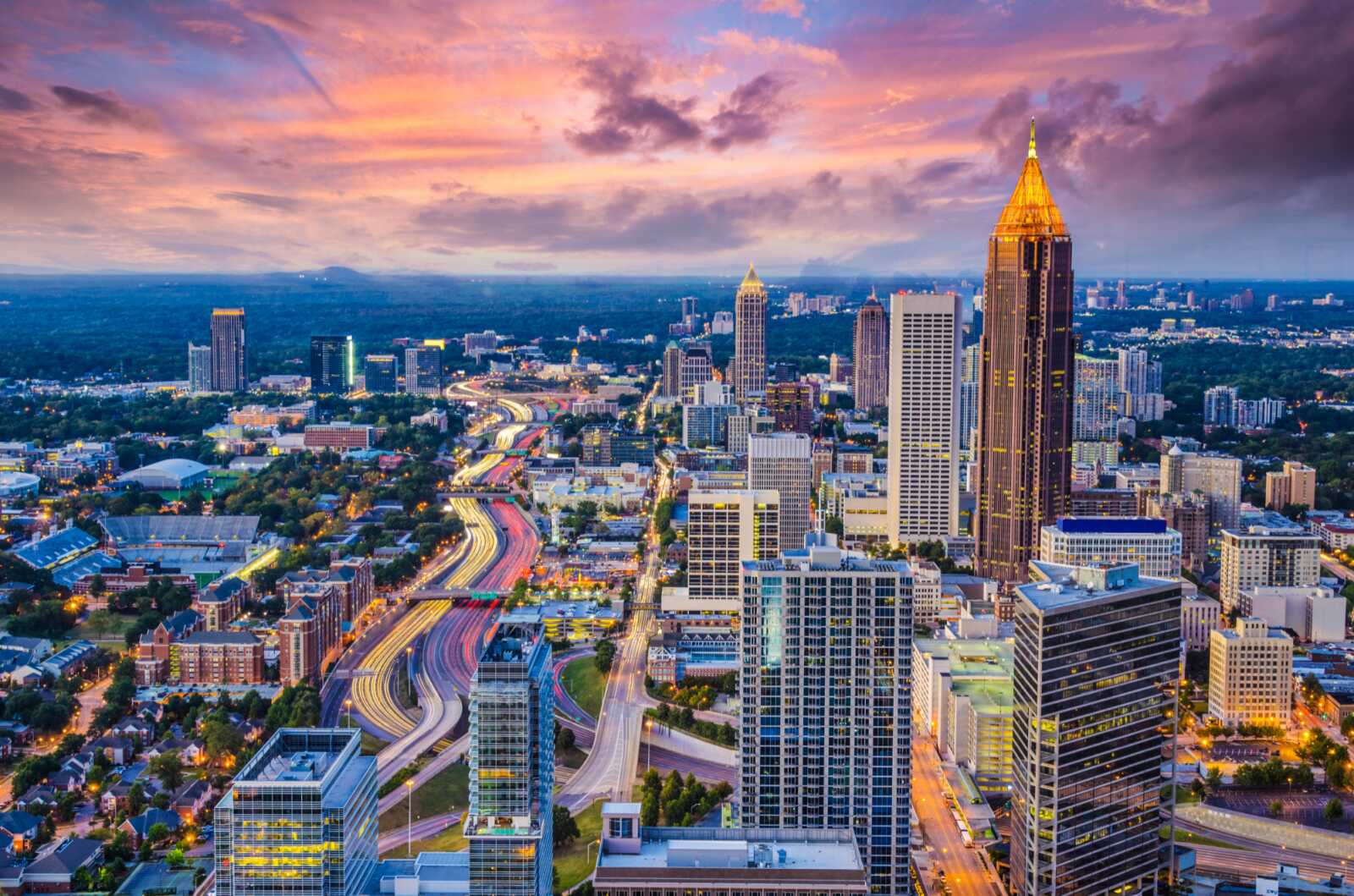 Atlanta Work Background Atlanta Skyline Wallpapers (28 images) - WallpaperCat