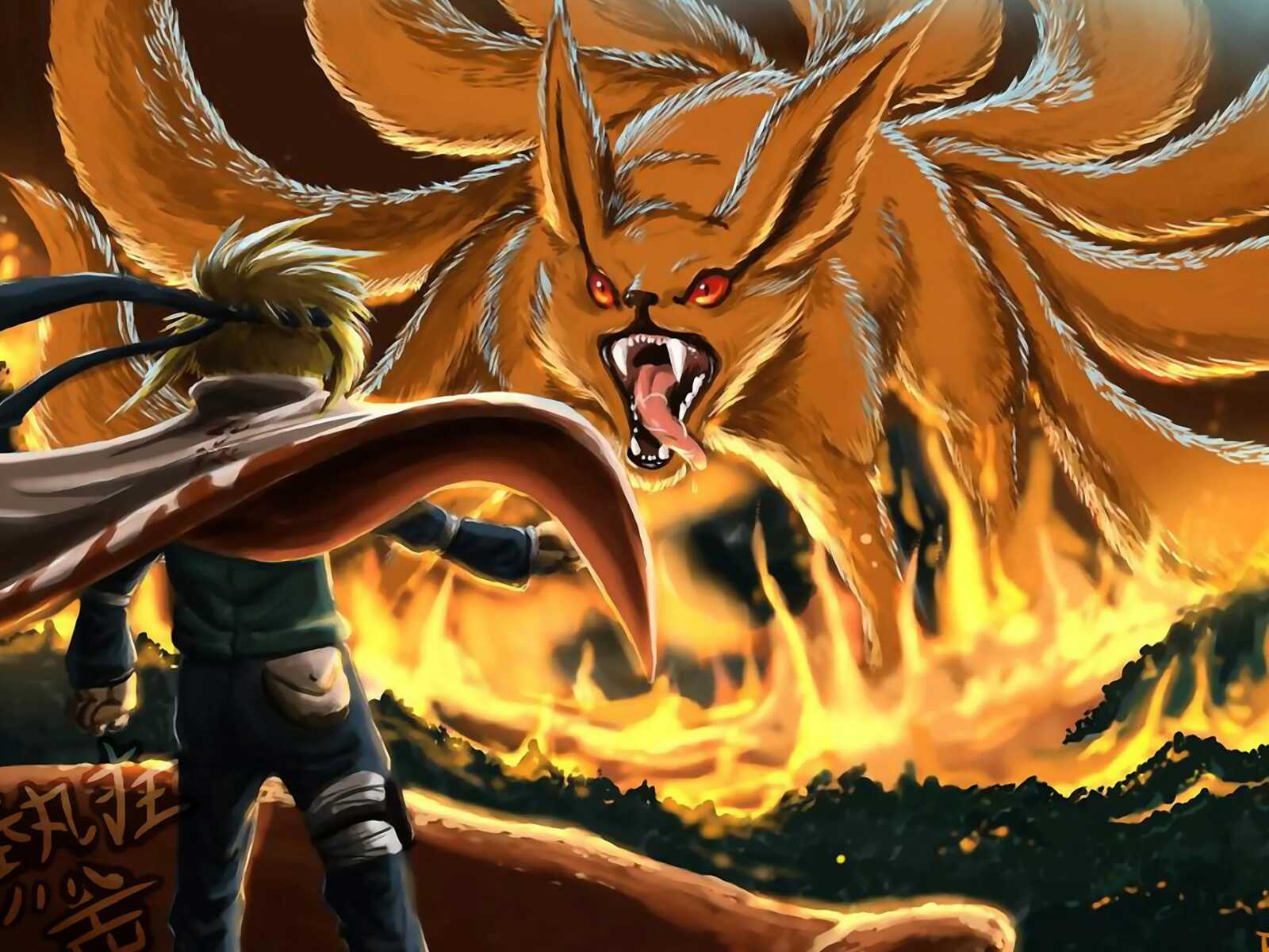 Desktop Hd Kyuubi Nine Tails - Kyuubi Nine Tails