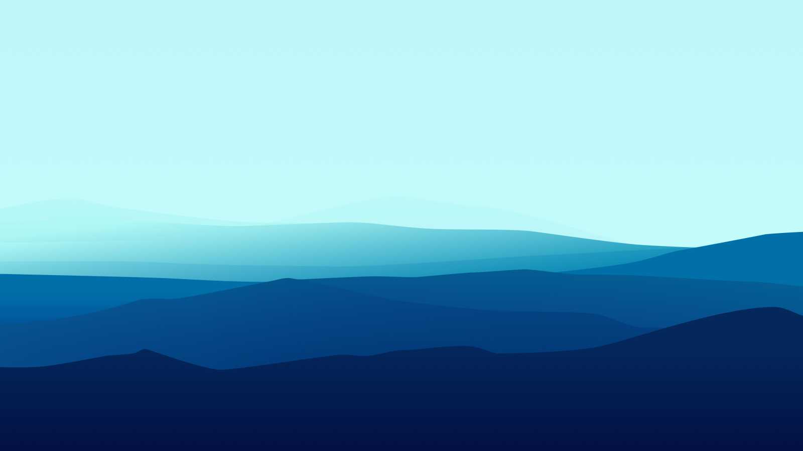 Layered Blue Mountains