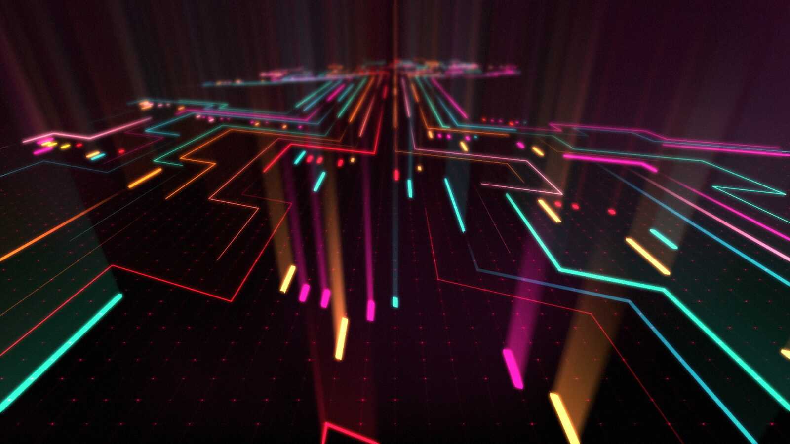 Desktop 1080P Neon Abstract - AMOLED Neon...