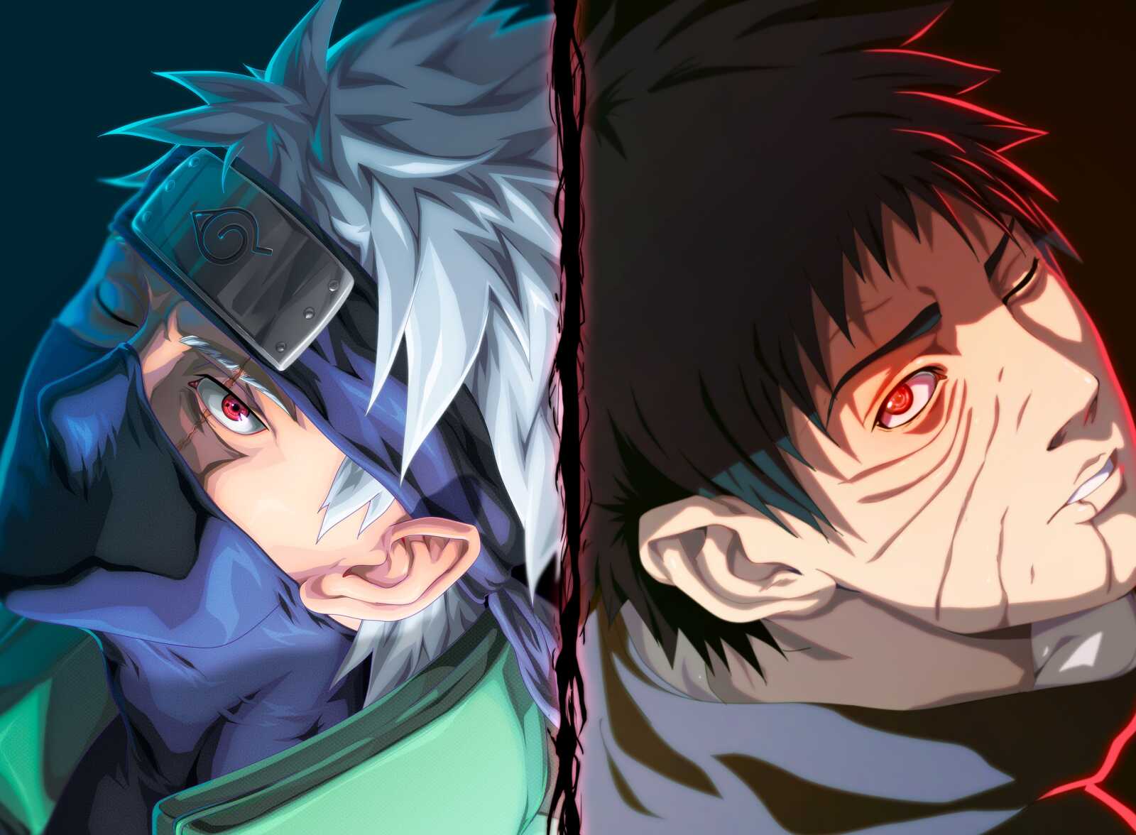 Desktop Hd Obito Vs Kakashi - Obito vs Kakashi