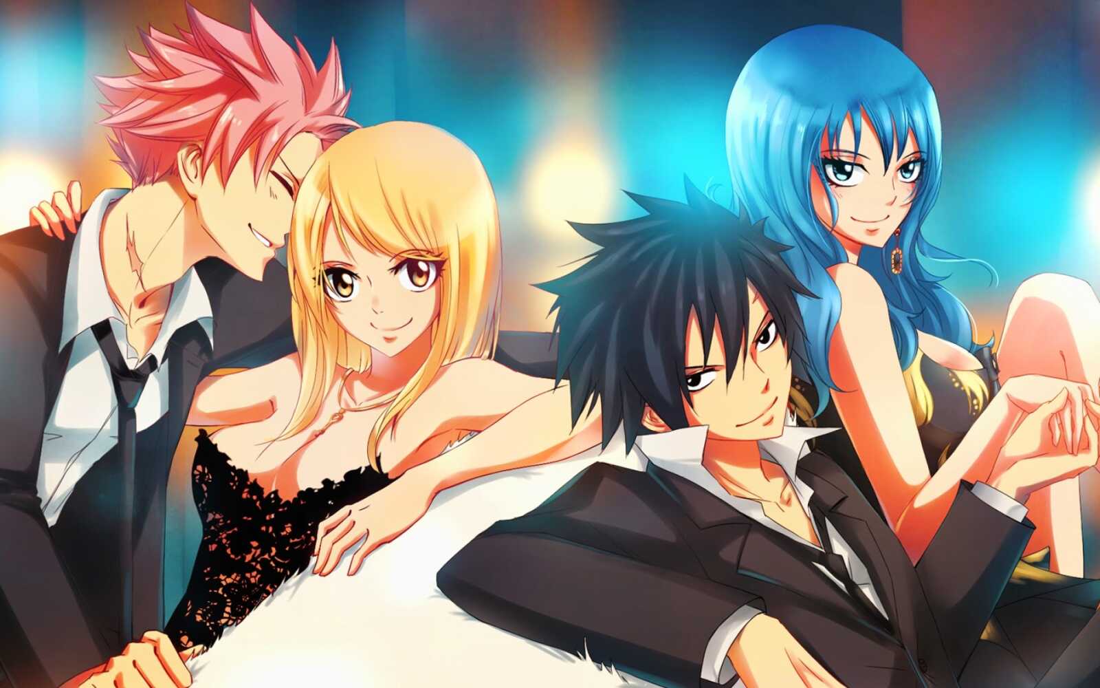 Dragneel, <b>Lucy</b> <b>Heartfilia</b>, Gray Fullbuster, Fairy Tail, 1920x1200 HD Deskto...