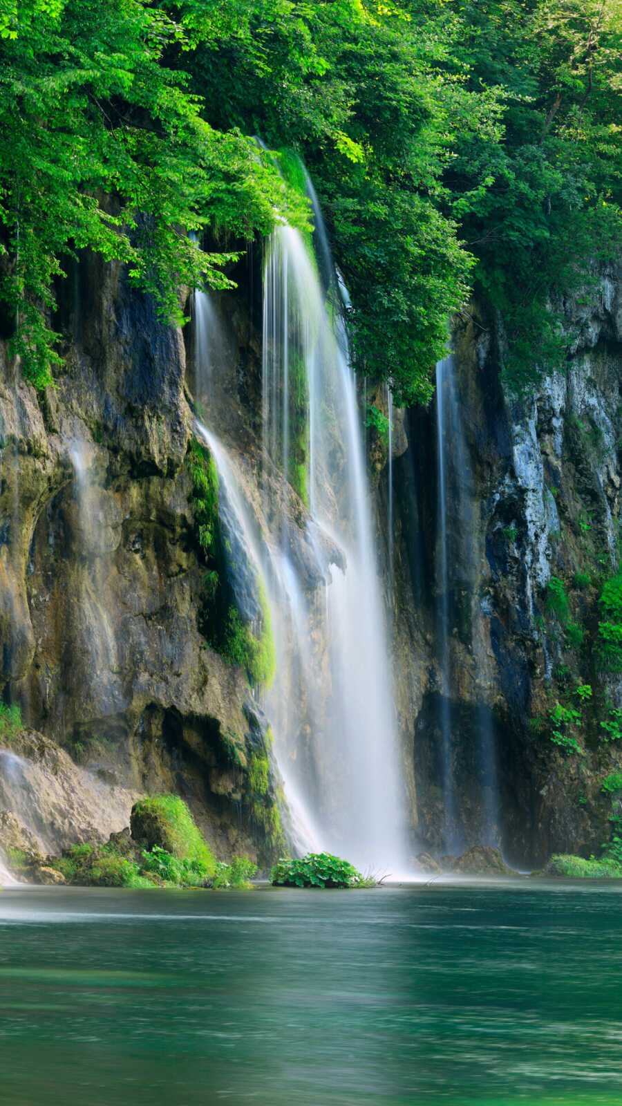 Plitvice Lakes Waterfall