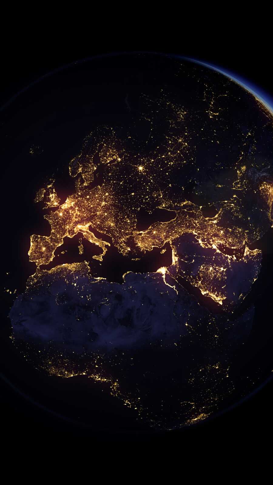 Mobile Hd Earth At Night - AMOLED Earth at Night