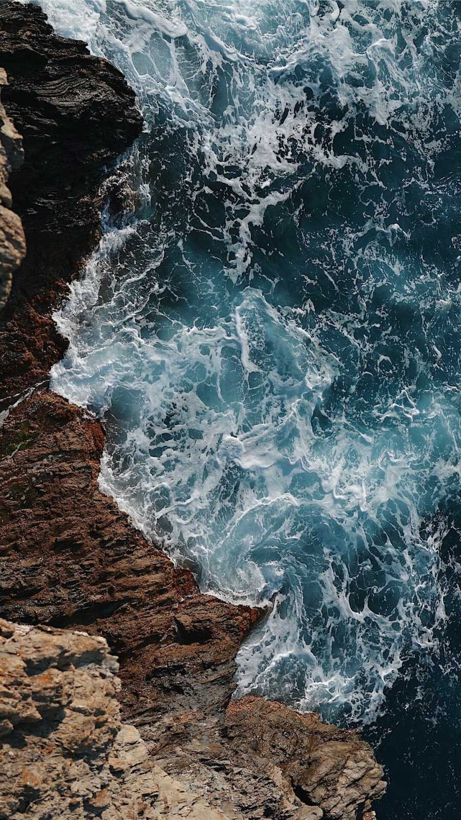 Aerial Rocky Coastline