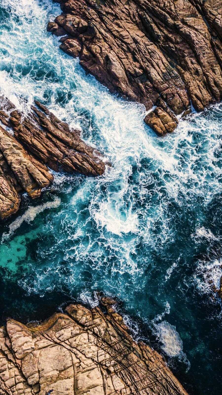 Aerial Coastal Cliffs