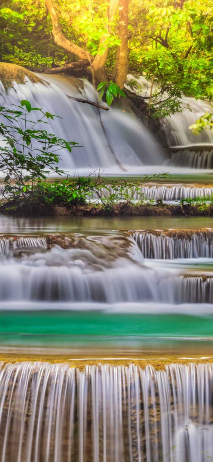 Erawan Tiered Waterfall