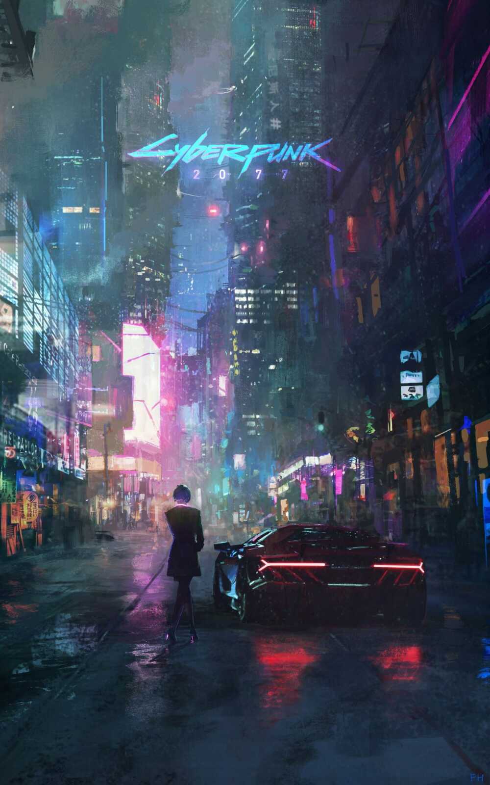 Neon Cyberpunk 2077 Logo
