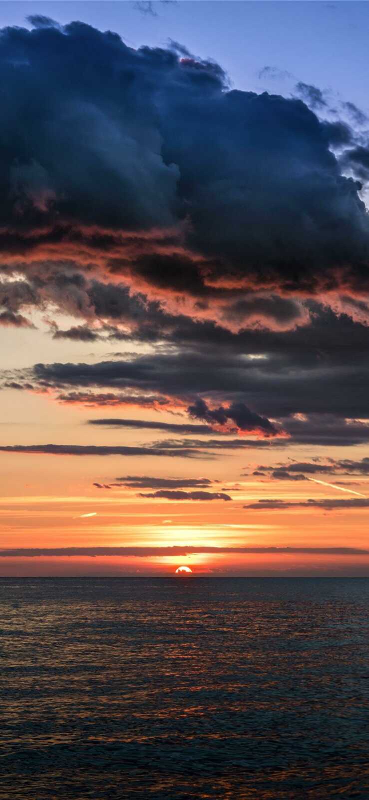 Ocean Sunset Horizon