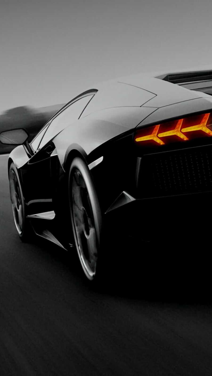 Black Lamborghini Aventador
