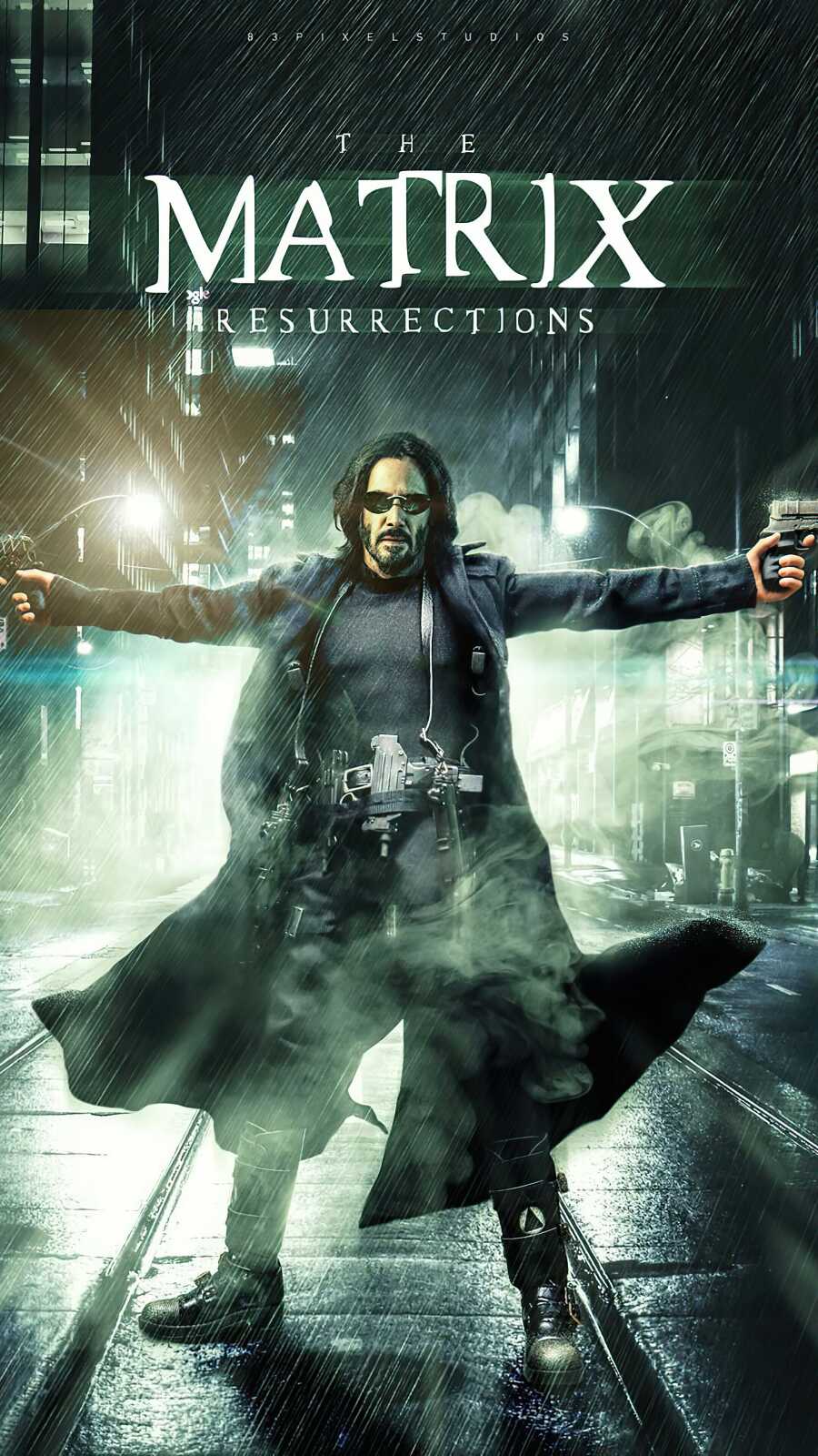 Phone 4K The Matrix Resurrections - Matrix...