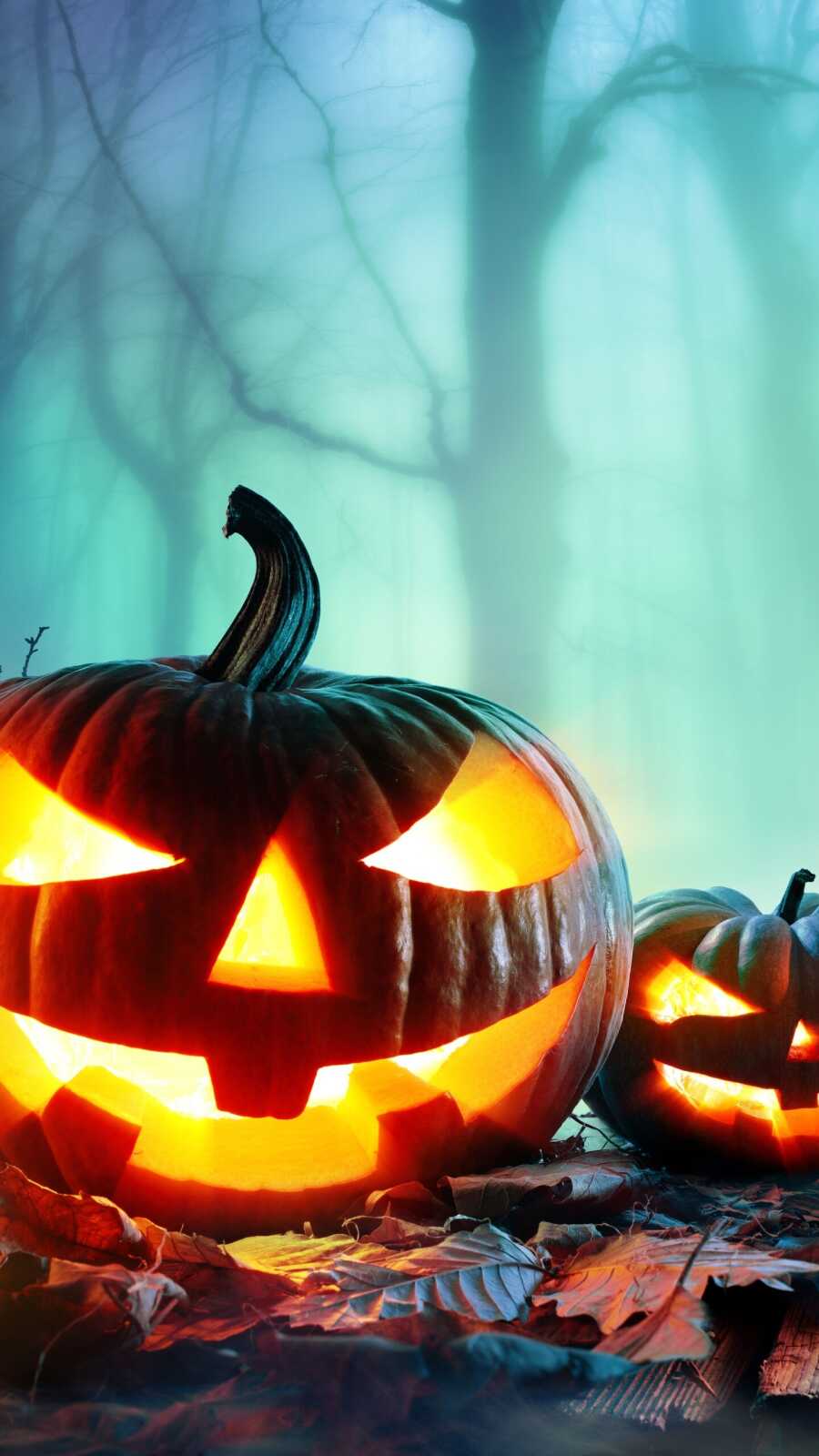 Glowing Jack-O-Lantern