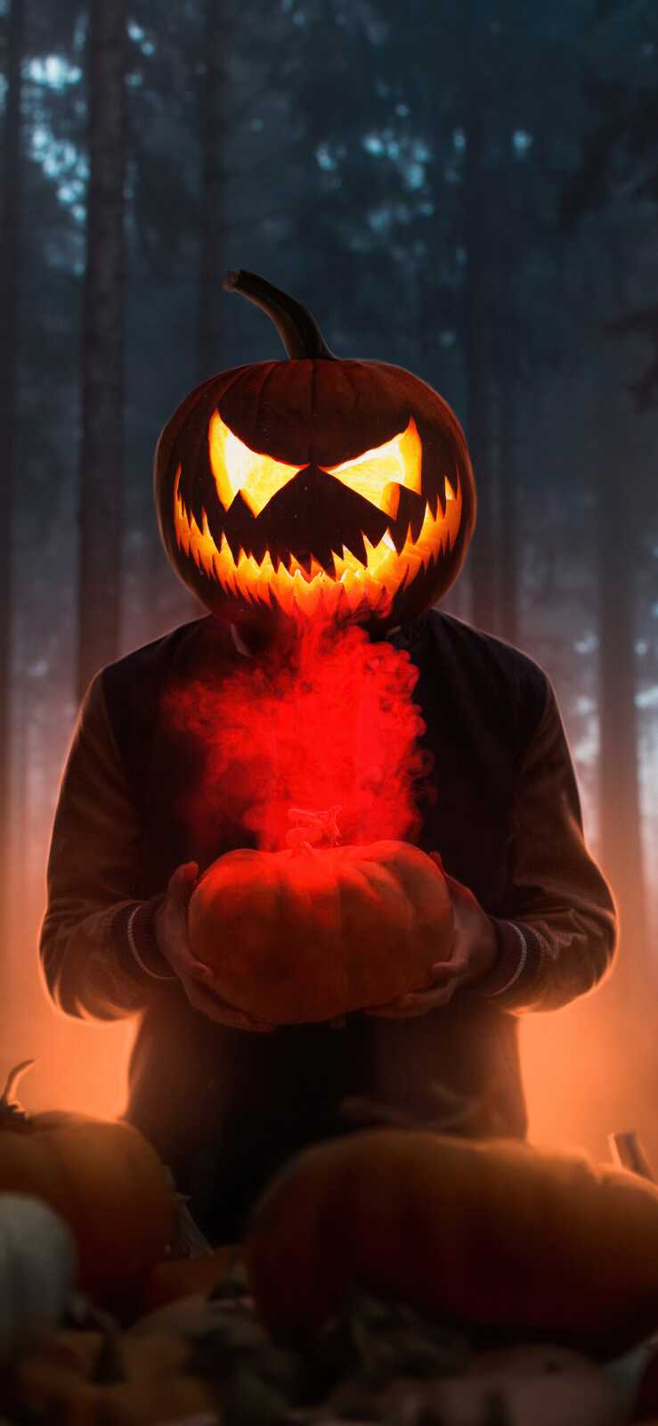 Jack-O-Lantern Headed Figure