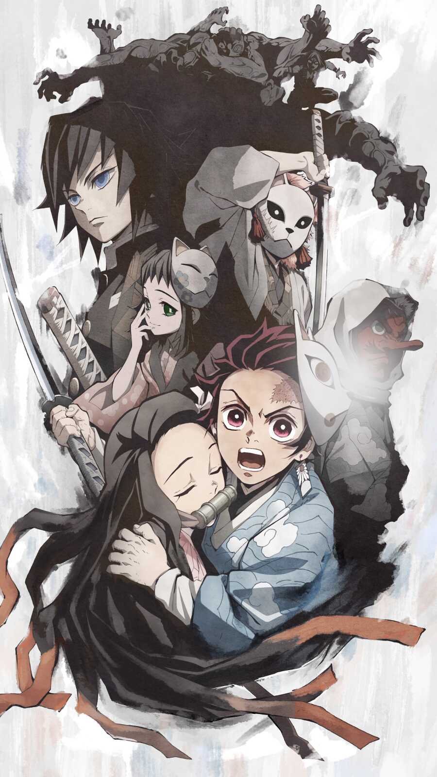 Phone 4K Demon Slayer Kimetsu No Yaiba - D...
