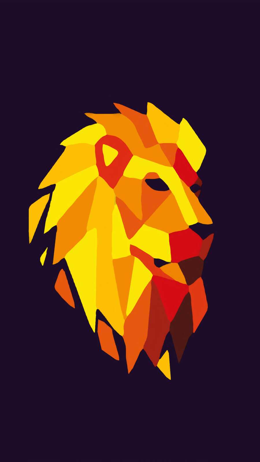 Low-Poly Lion Head