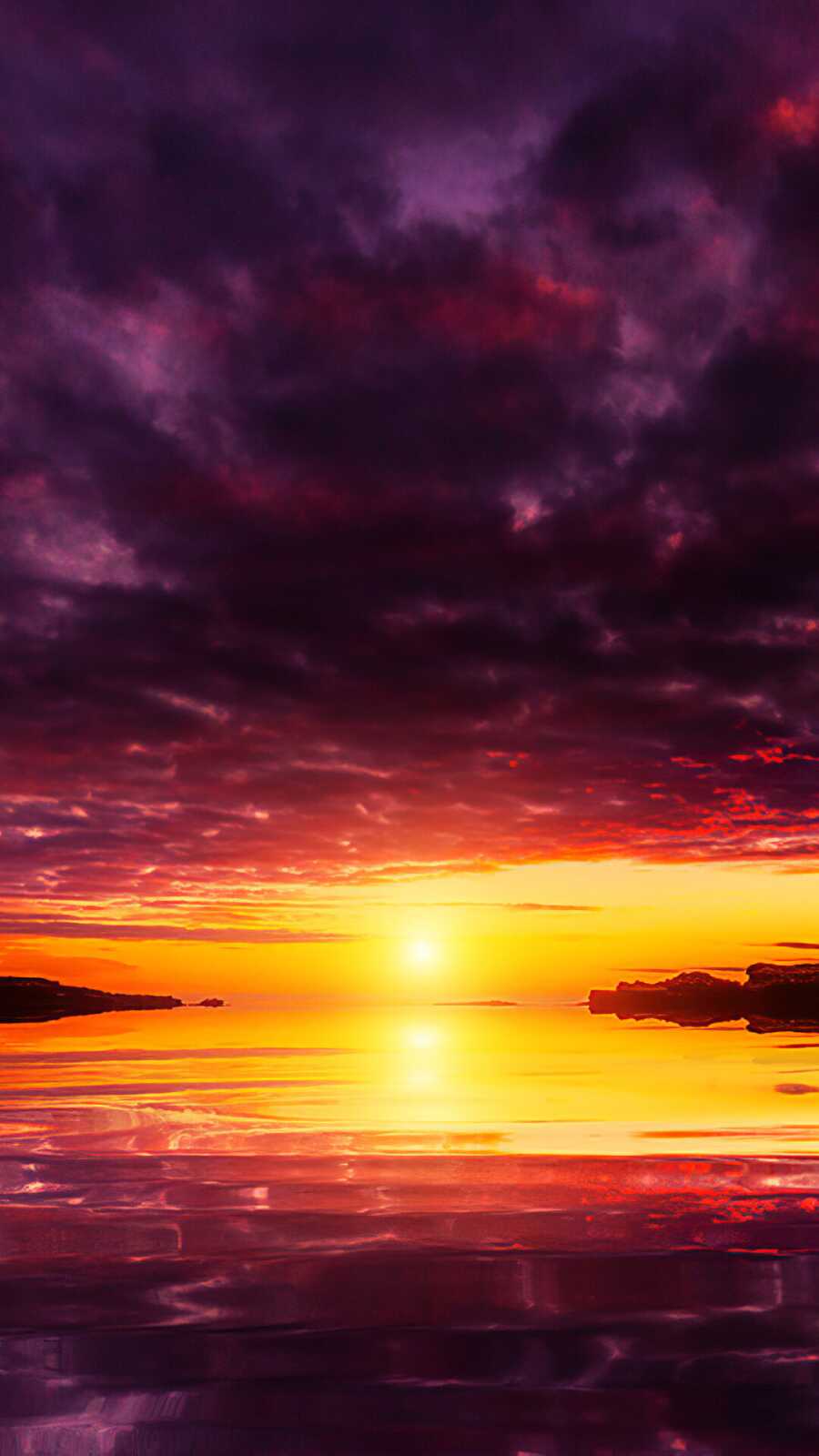 Purple Sunset Clouds