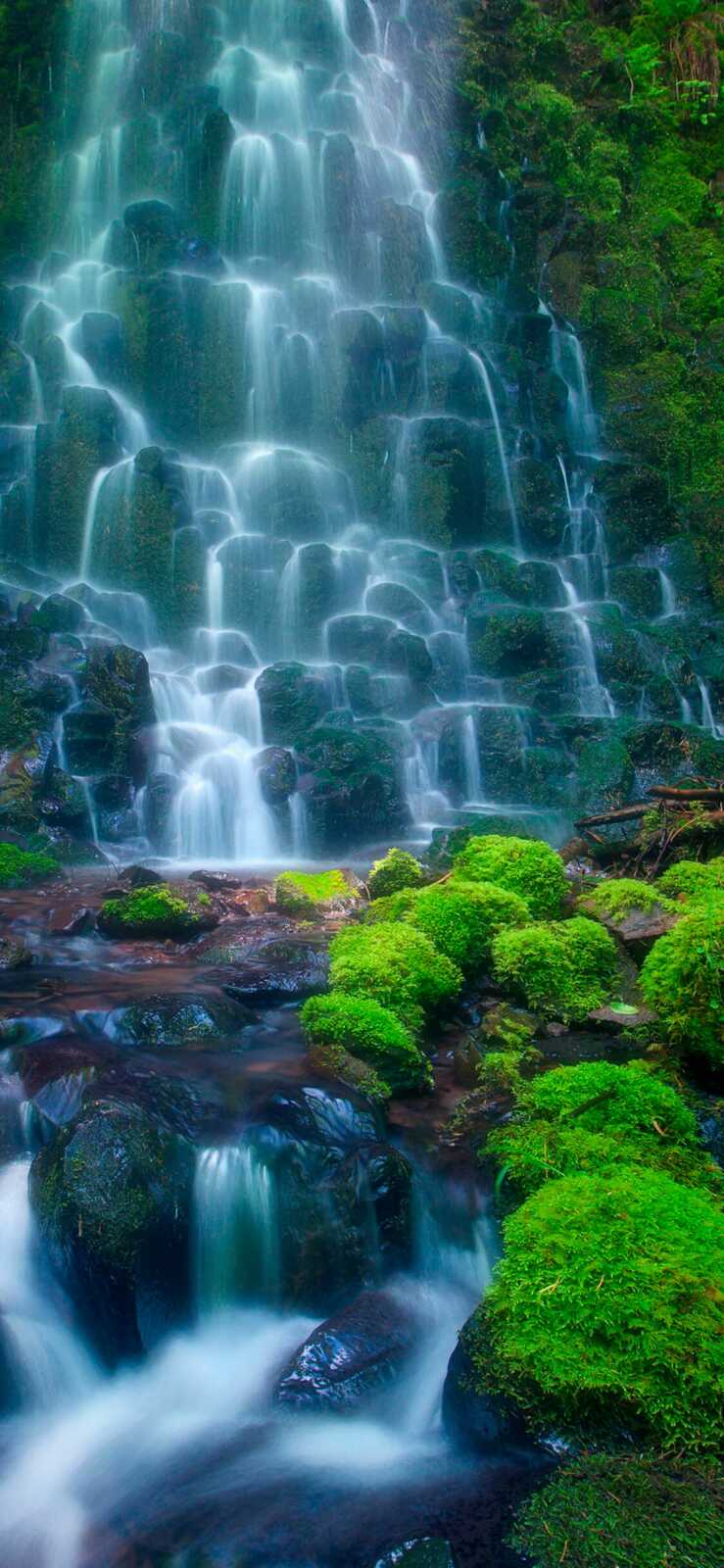 Cascading Tiered Waterfall