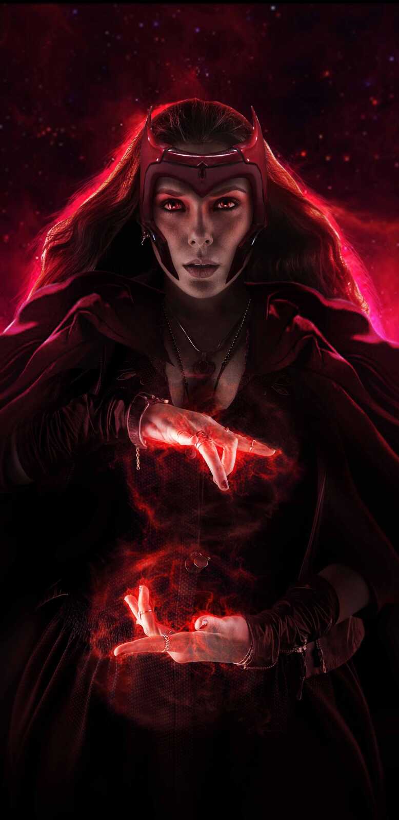 Scarlet Witch, Samsung Galaxy, HD wallpaper, Marvel character, 1440x2960 HD...