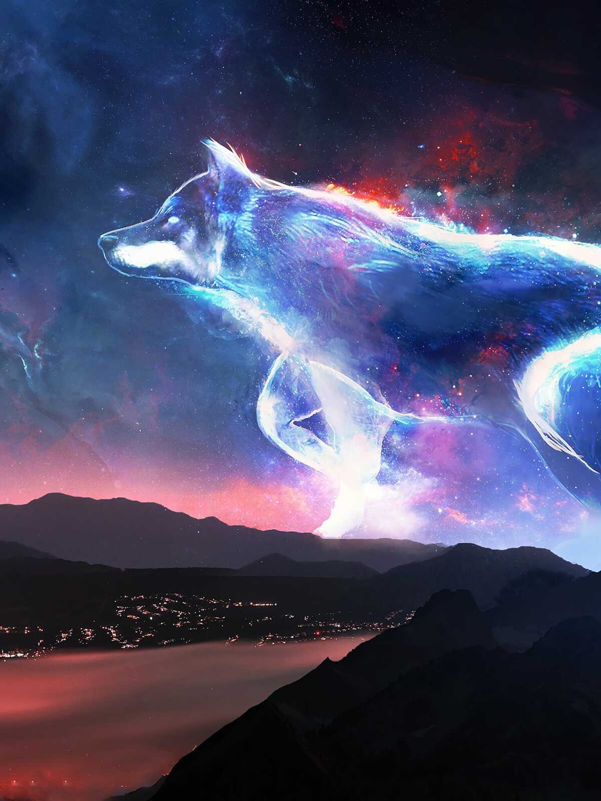 Cosmic Spirit Wolf
