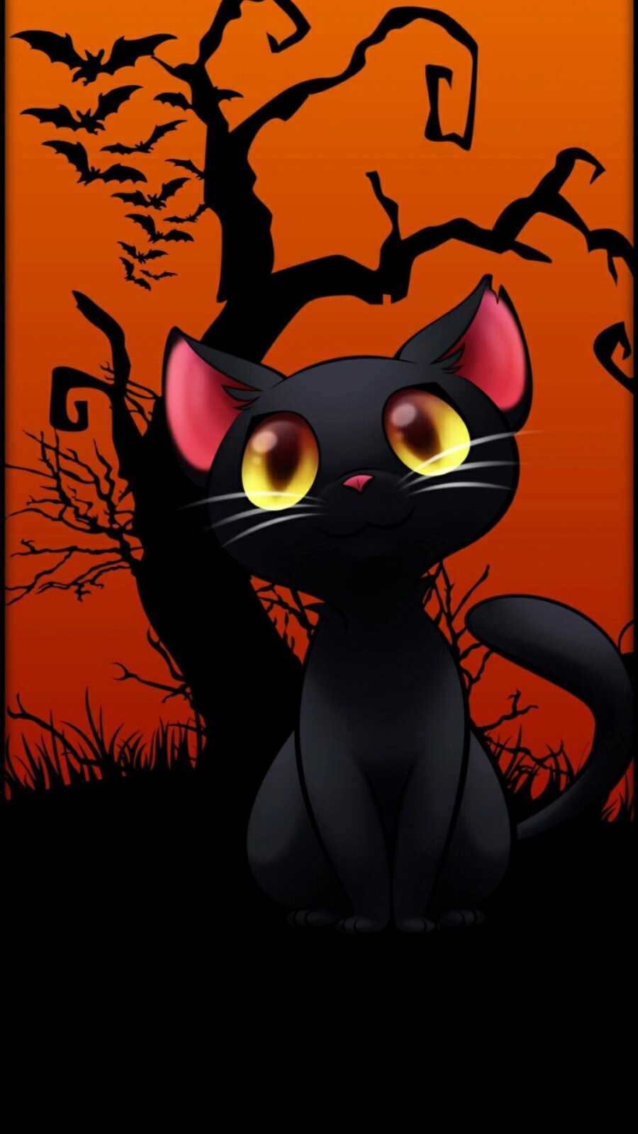 Halloween Cat Wallpapers (21 images) - WallpaperCat