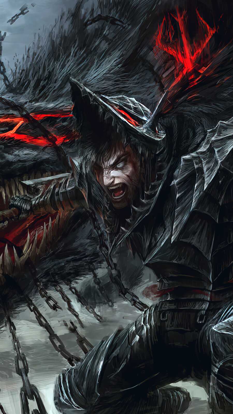 Phone 4K Berserk Anime - Berserk