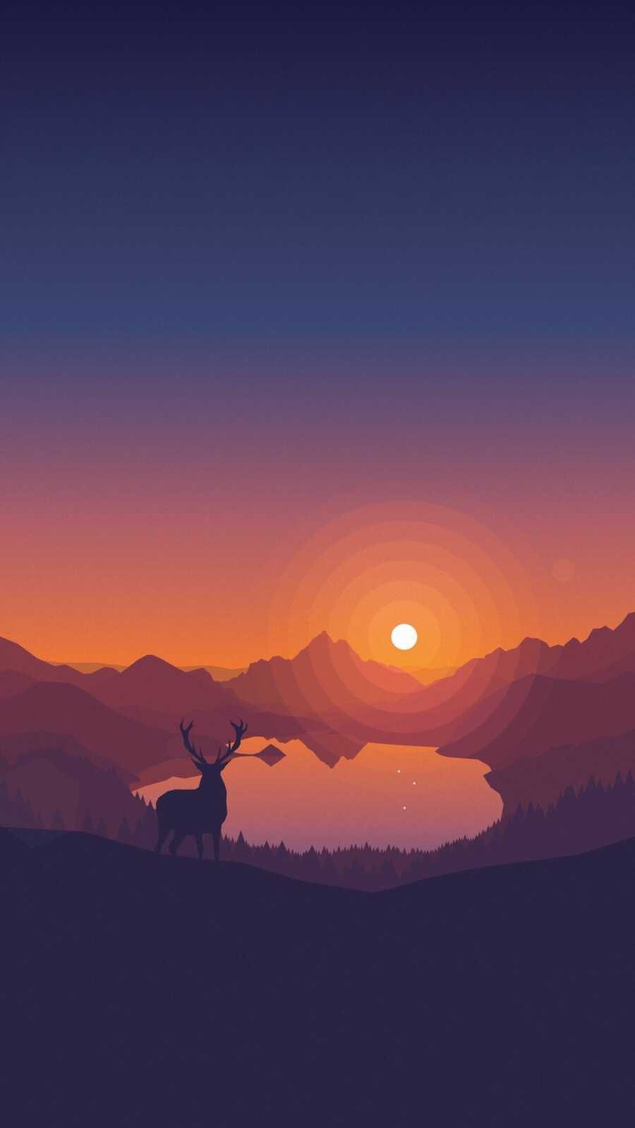 Stag Deer Silhouette