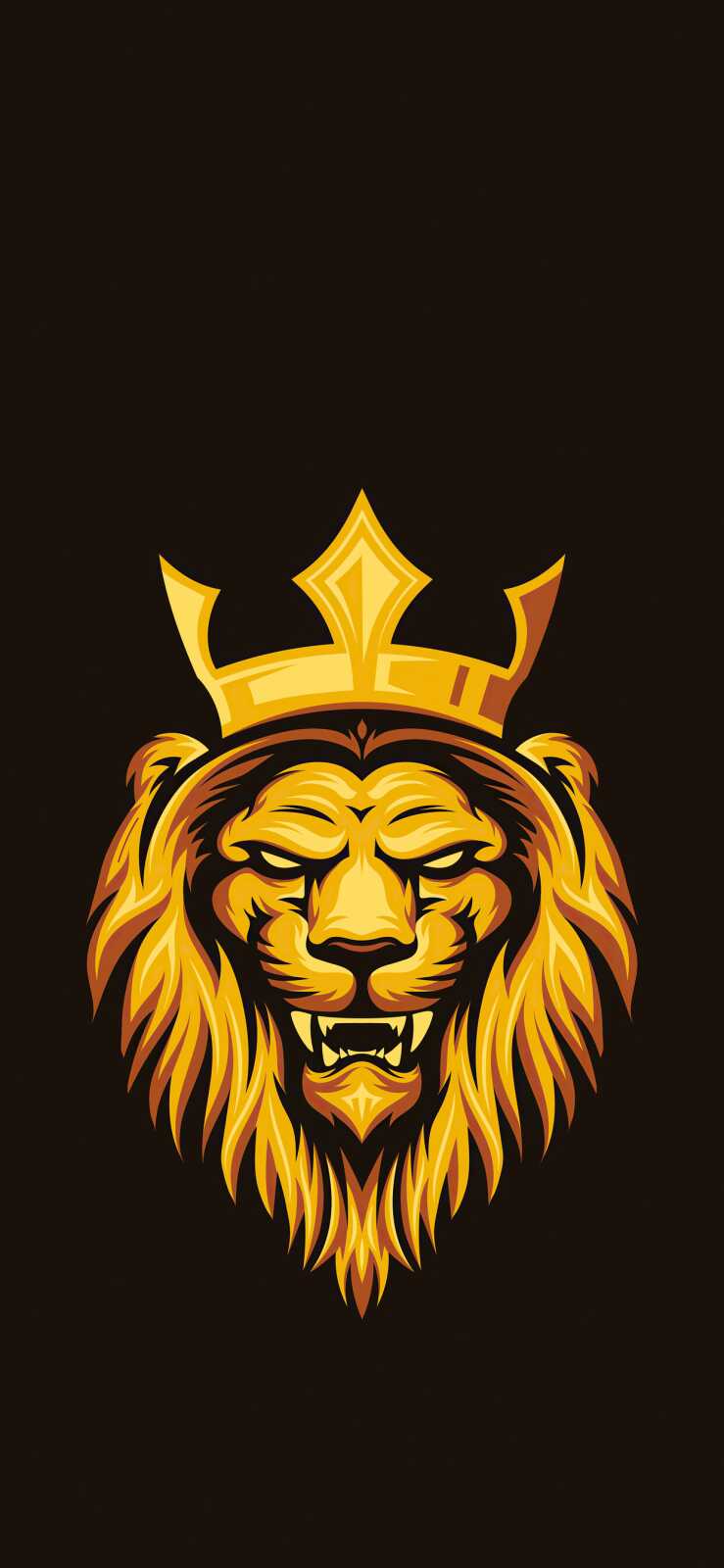 Crowned Lion Head Logo