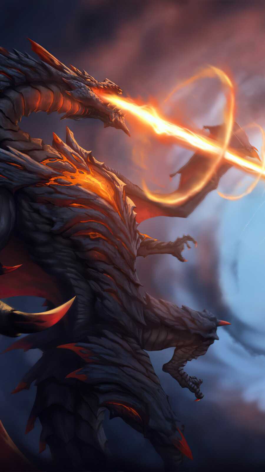Stone-Scaled Fire Dragon