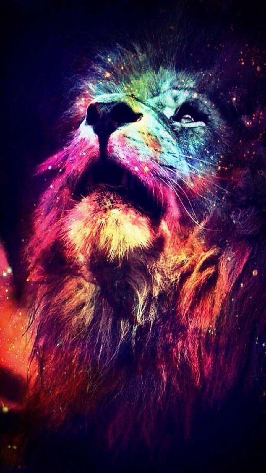 Cosmic Galaxy Lion