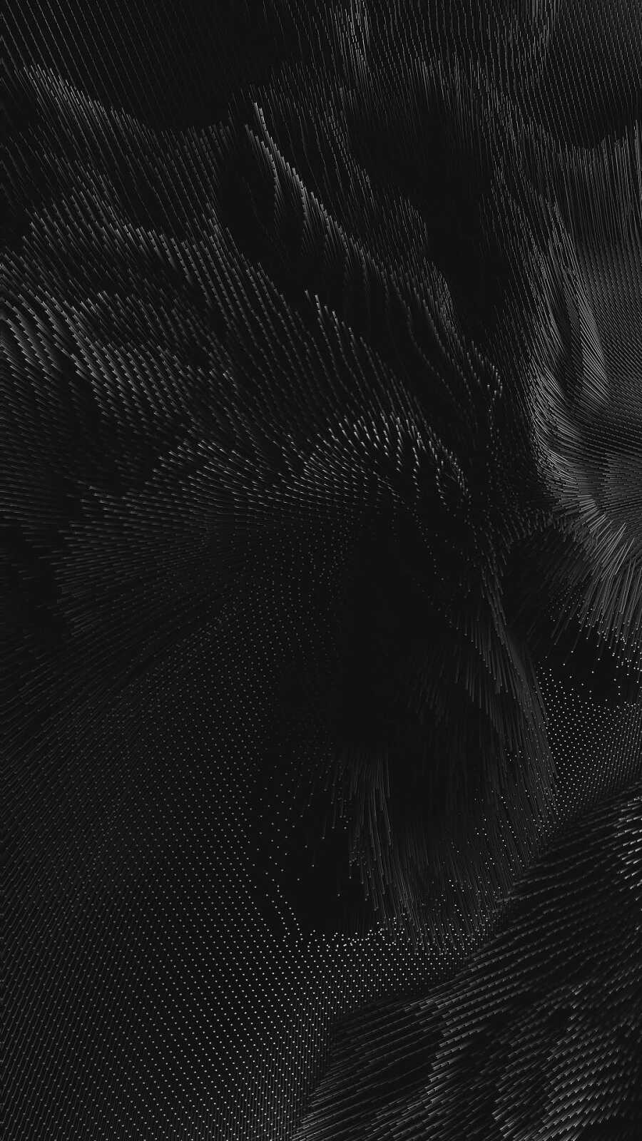 Black 3D Particle Terrain