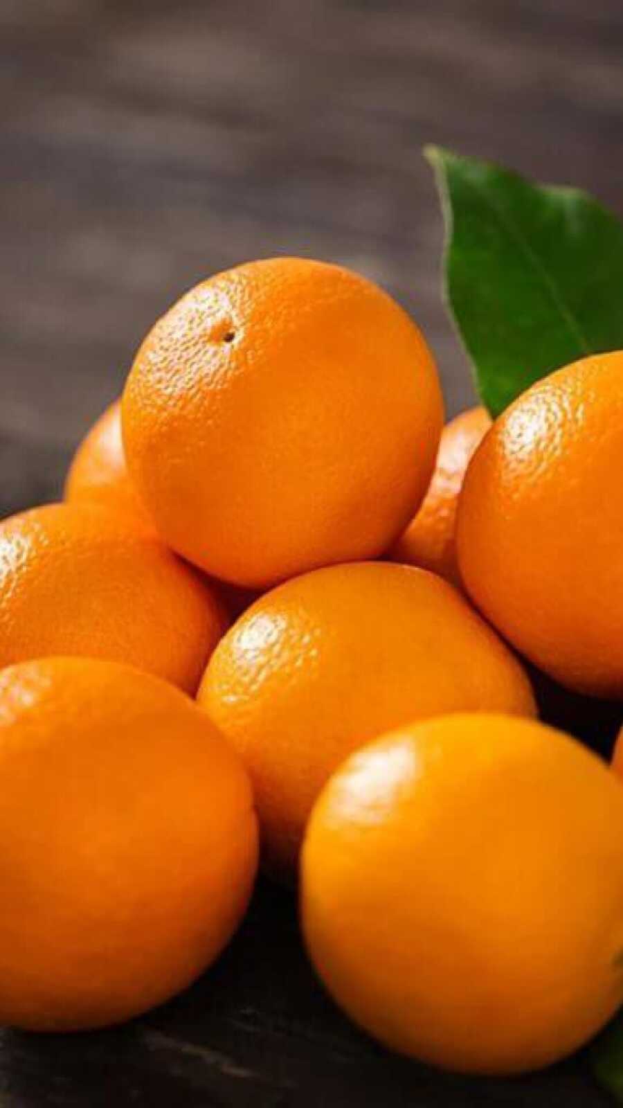 Pile Of Fresh Oranges