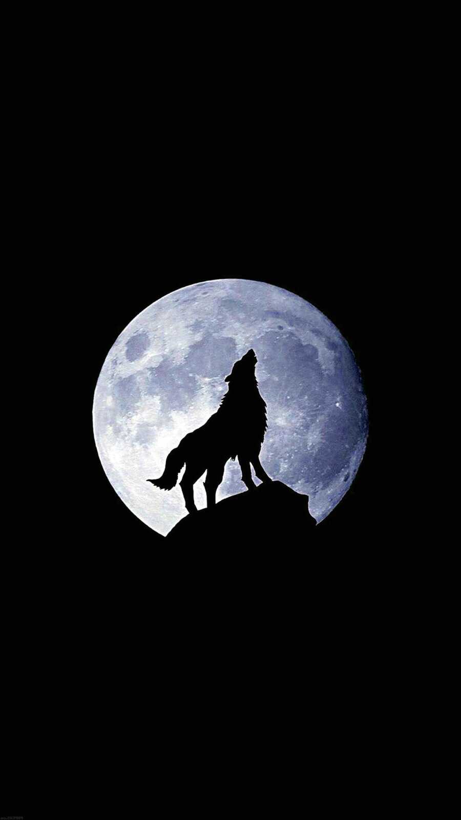 Howling Wolf Silhouette