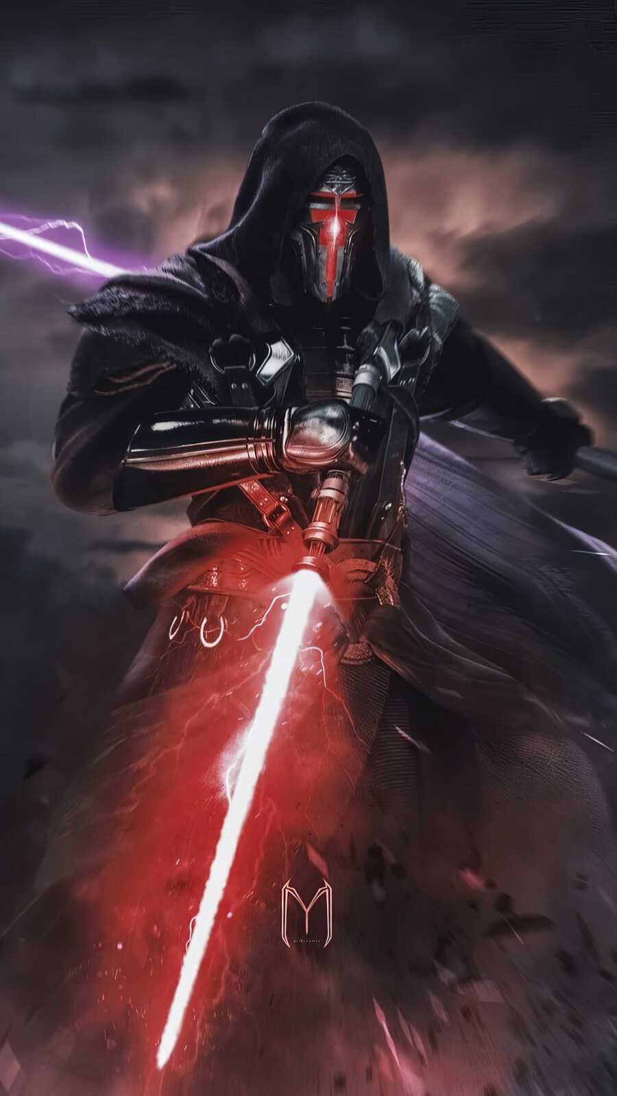 <b>Darth</b> <b>Revan</b>, Star Wars lightsaber, Phone wallpaper, High-quality image, 216...