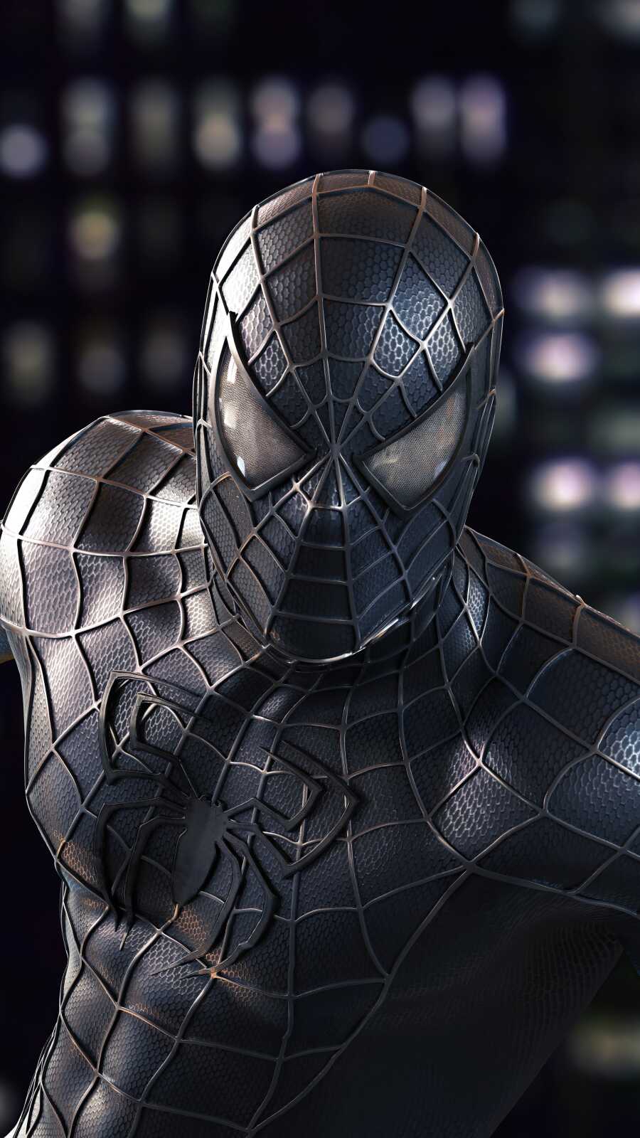 Iphone 4K Dark Spider Man - AMOLED Dark Spider-Man