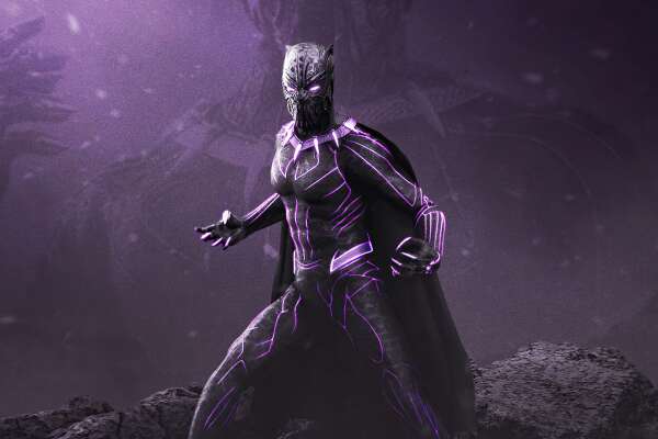 AMOLED Black Panther Wallpapers