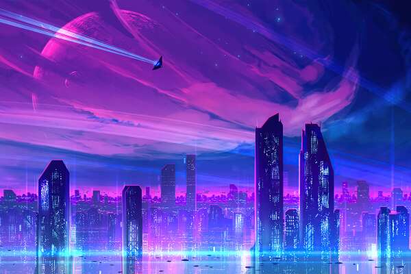 Neon Skyline & Cityscape Wallpapers