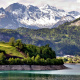 Swiss Alps mountain range