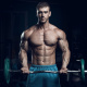 Muscular male bodybuilder