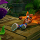 Crash Bandicoot sliding
