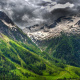 Snow-capped Swiss Alps